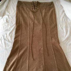 Brown Corduroy Maxi Skirt / Women's Large